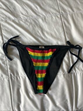 Rasta Crochet Cheeky Bikini Bottoms